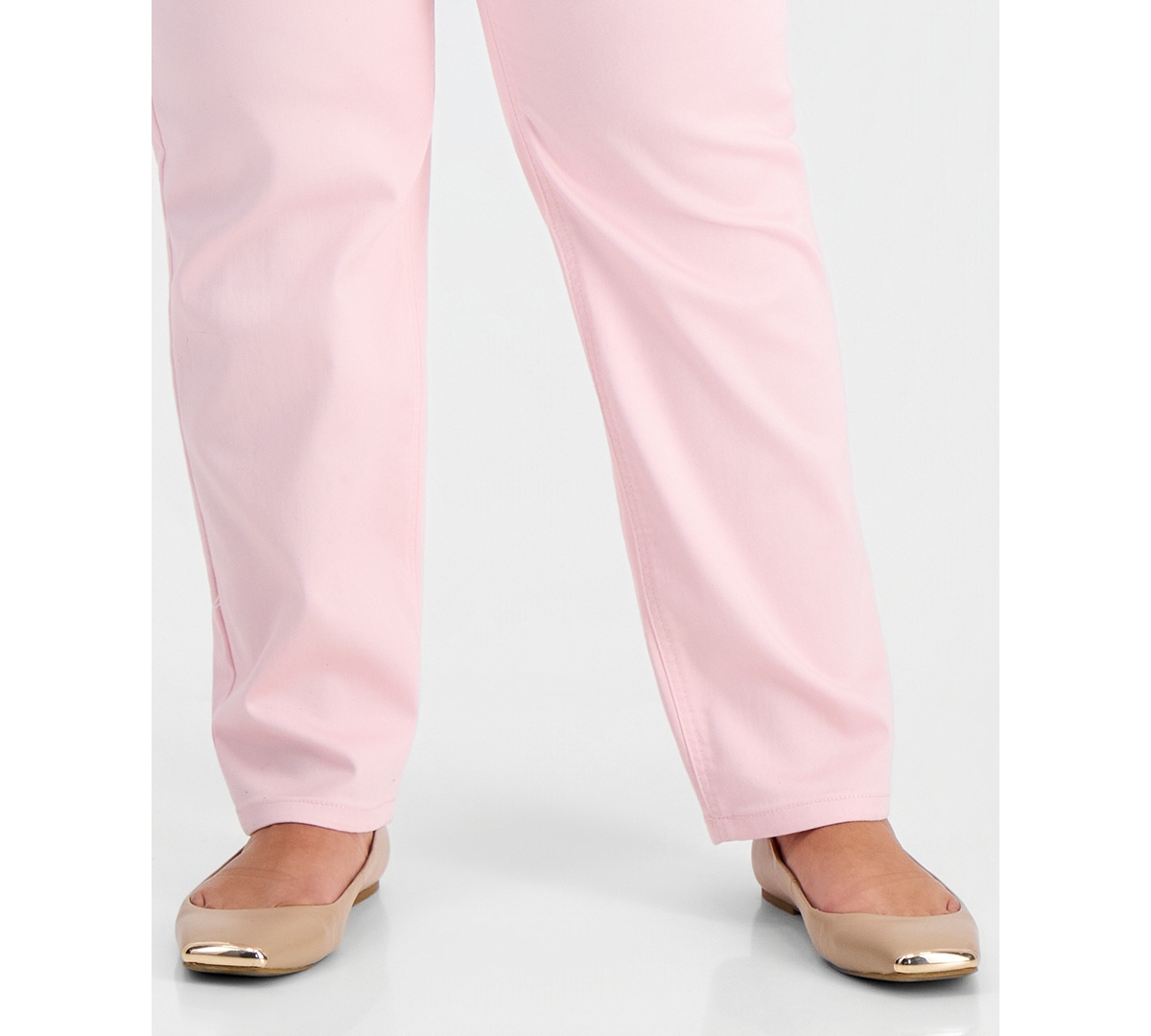 Jones New York Plus Lexington High-Rise Straight-Leg Jeans