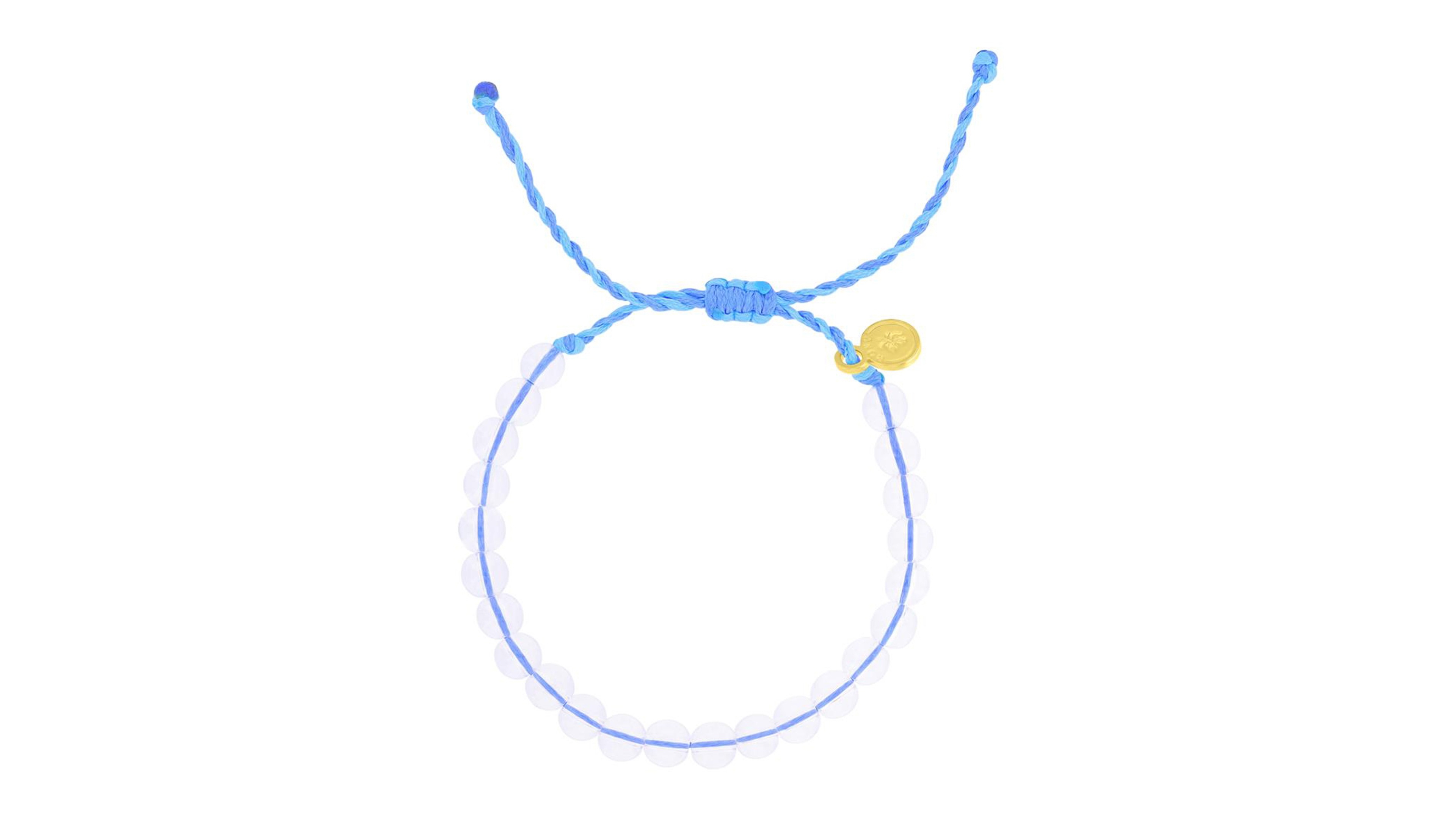 Roxy Brass Yellow Quartz Beads Adjustable Bracelet