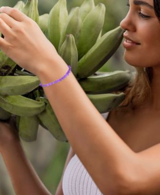 Waterproof Amethyst Adujustable Bracelet