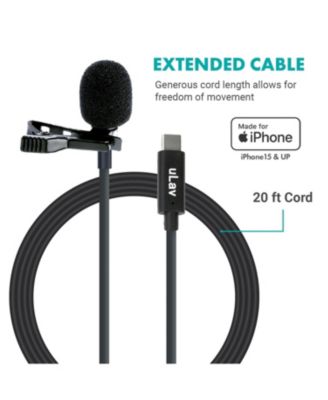 uLav-L Digital Lavalier Omnidirectional Clip on Microphone with USB-C Connector