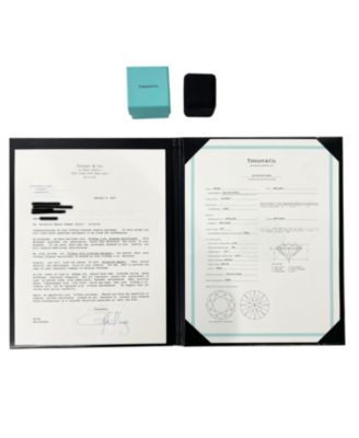 Tiffany & Co. 0.92 ct Round Brilliant Diamond Engagement Ring