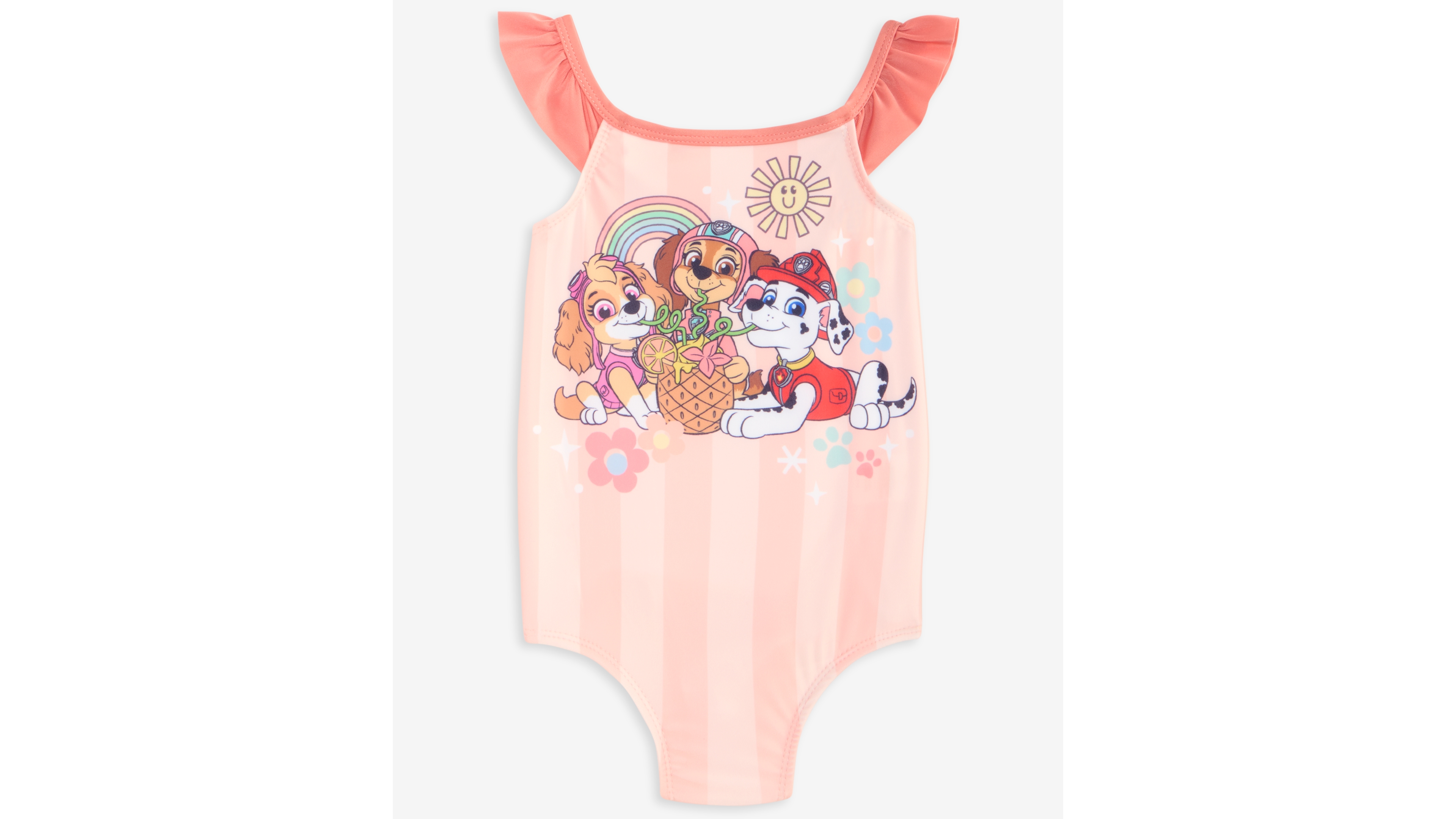 Dreamwave Toddler Girls' 2T-4T Paw Patrol Striped Swimsuit