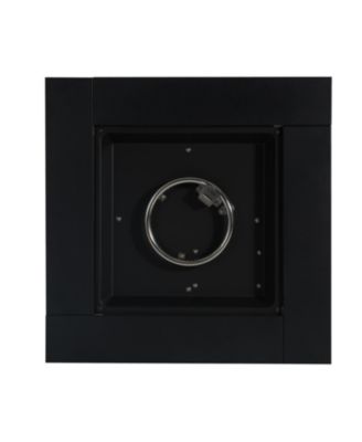 30 Inch Square Steel Fire Pit Table Black 40000 BTU Galvanized Steel Construction