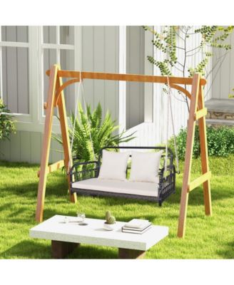 LUCKY ONE 2-Person Outdoor Hanging Chair with Ropes