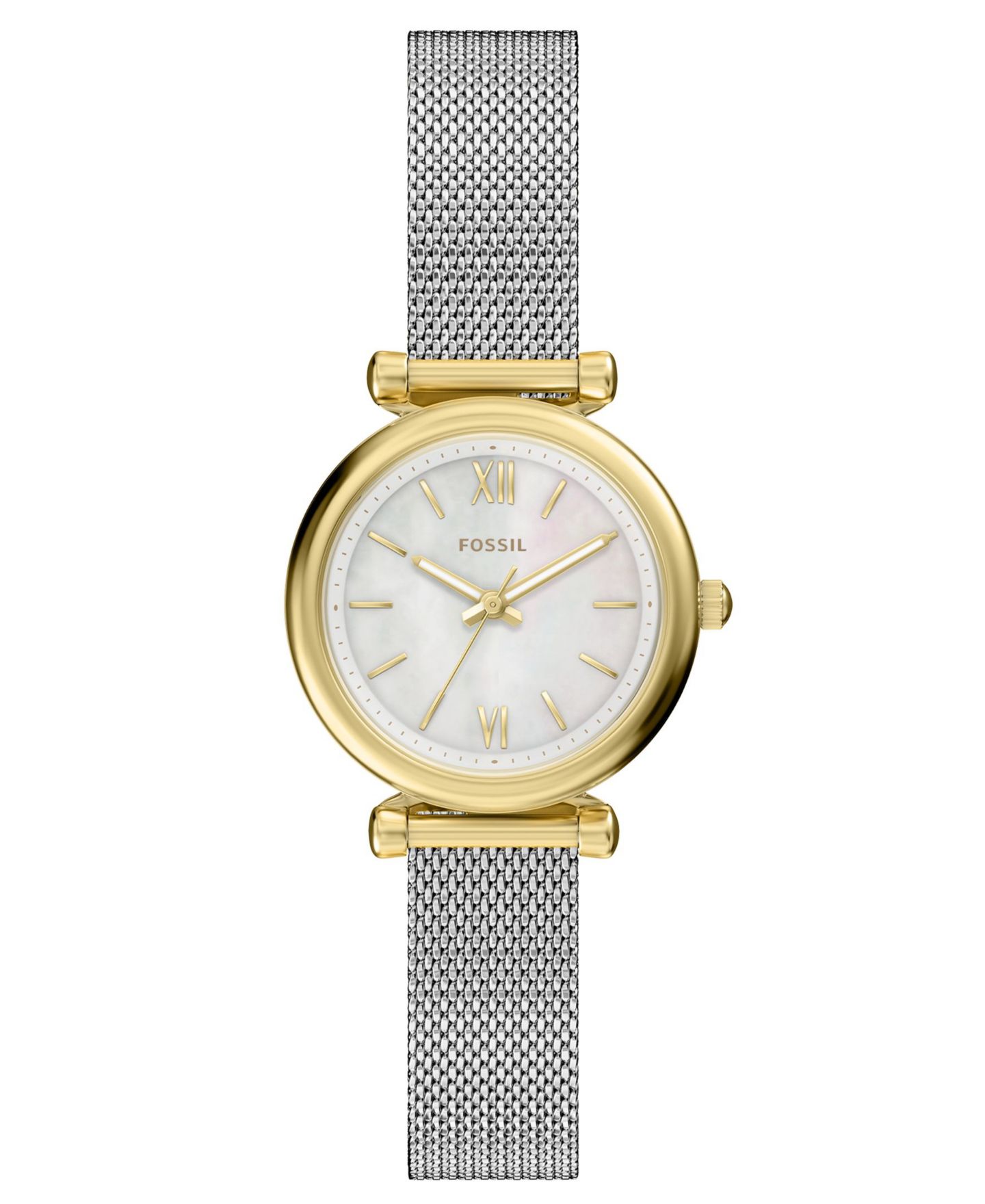 Женские часы Fossil Carlie Three-Hand Stainless Steel Watch, 28mm — фото 1