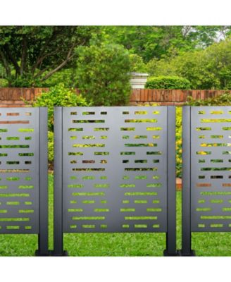 3ftx3ft Air Conditioner Fence Metal Privacy Fence Cover for Outdoor Units