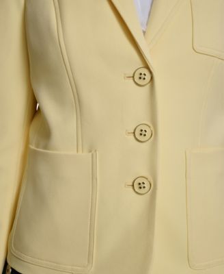 Women's Puff Sleeve Notch Collar Blazer