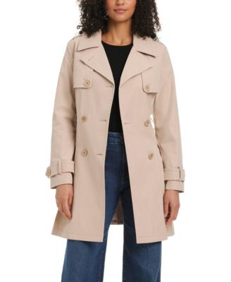Women's Short Double-Breasted Trench Coat
