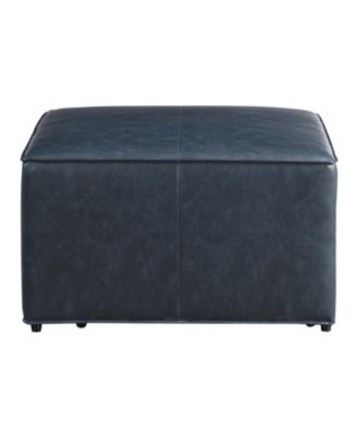 29" Leather Heidi Storage Ottoman