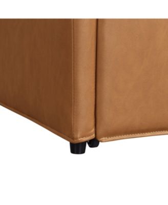 Heidi 29" Faux Leather Storage Ottoman