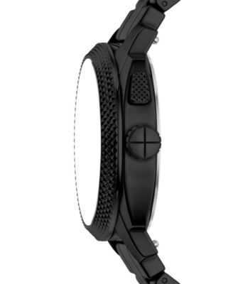 Men's Machine Big Tic Black Stainless Steel Watch, 41mm