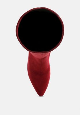 Womens Tulsha Microfiber Wedge Heel Boots