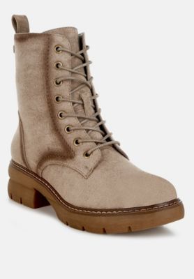 Womens Azalea Lace Up High Ankle Boots