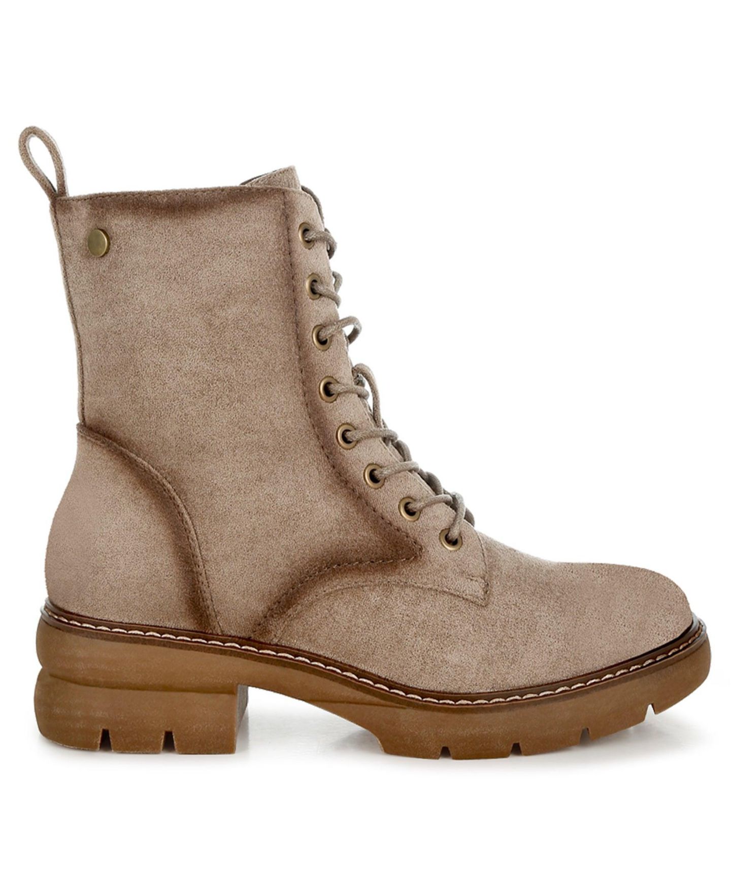 Женские ботинки London Rag Azalea Lace Up High Ankle, цвет: Бежевый / Хаки — фото 4