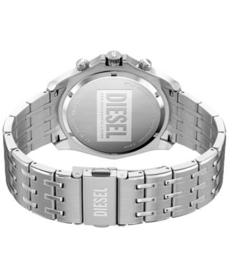 Men's Stinger Quartz Chronograph Silver Stainless Steel Watch, 46mm