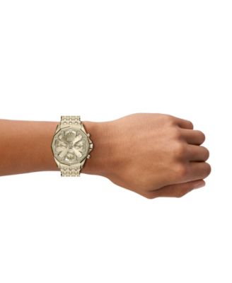 Men's Stinger Quartz Chronograph Gold Stainless Steel Watch, 46mm