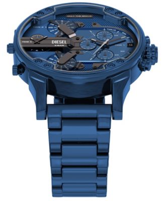 Men's Mr. Daddy 2.0 Quartz Multifunction Blue Stainless Steel Watch, 57mm