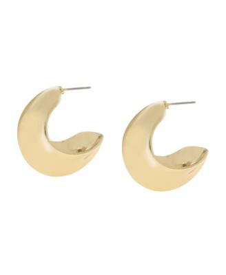 Vintage C Hoop Earrings