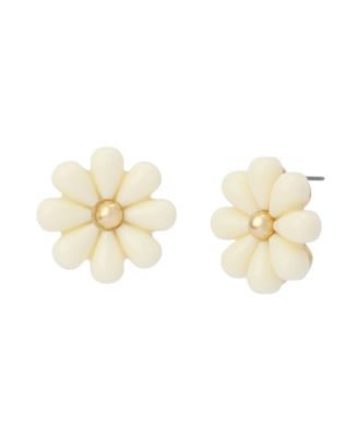 Ivory Spring Chick Daisy Stud Earrings