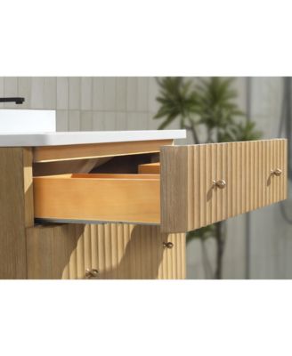 La Jolla 36", Freestanding, Oak Finish