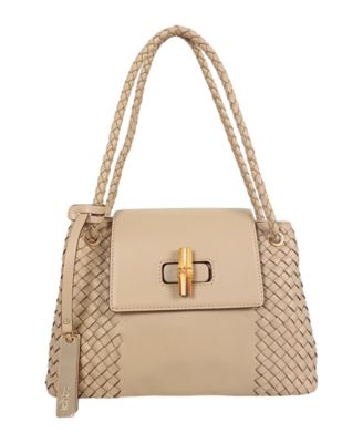 Sondra Woven Small Satchel Bag