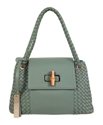 Sondra Woven Small Satchel Bag