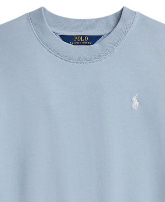 Girls' 7-16 Floral-Skirt Crewneck French Terry Dress