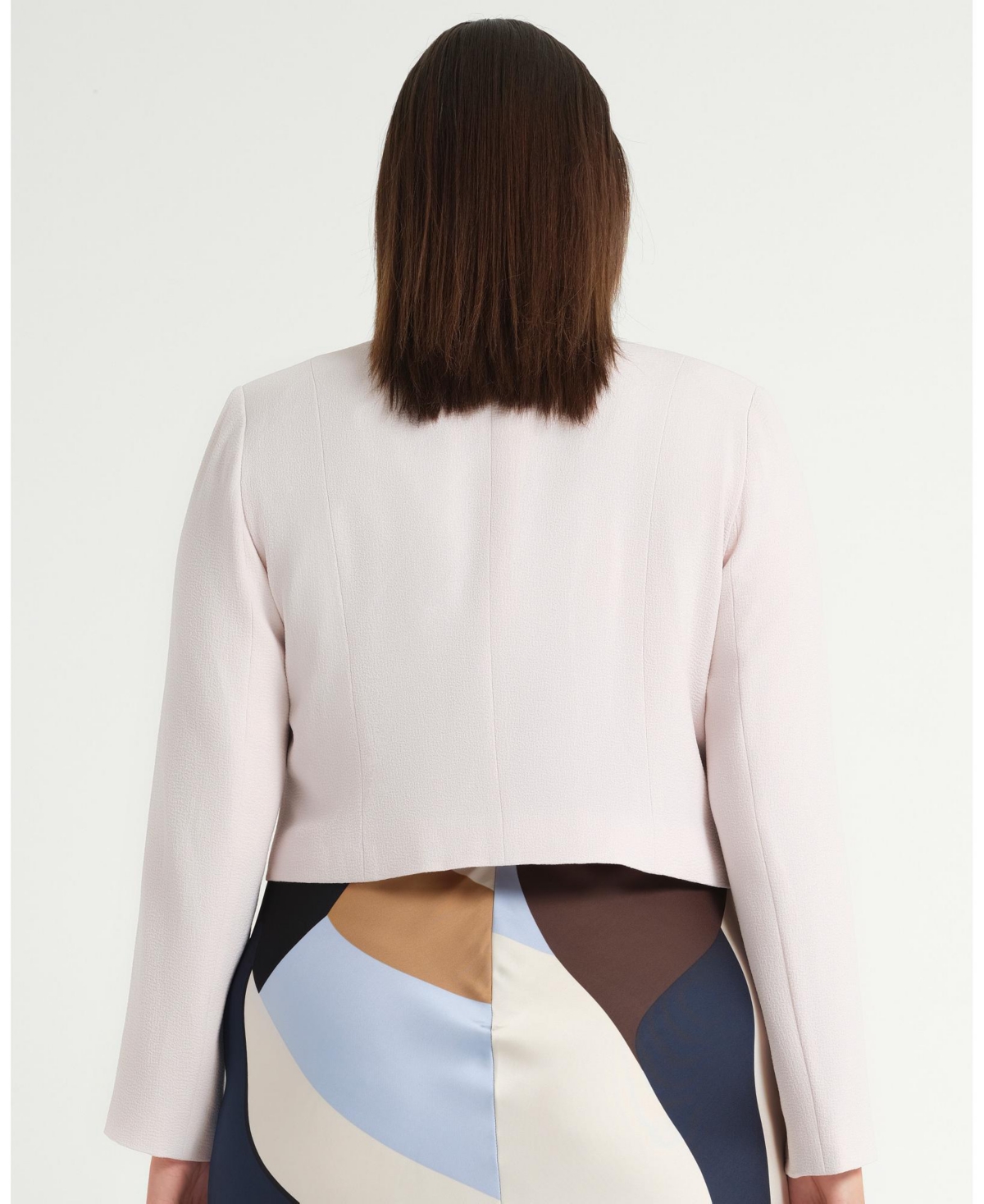 Estelle Plus Size Billie Cropped V-neck Jacket