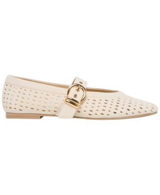 Women's Mikel Perforated Buckle Mary Jane Flats
