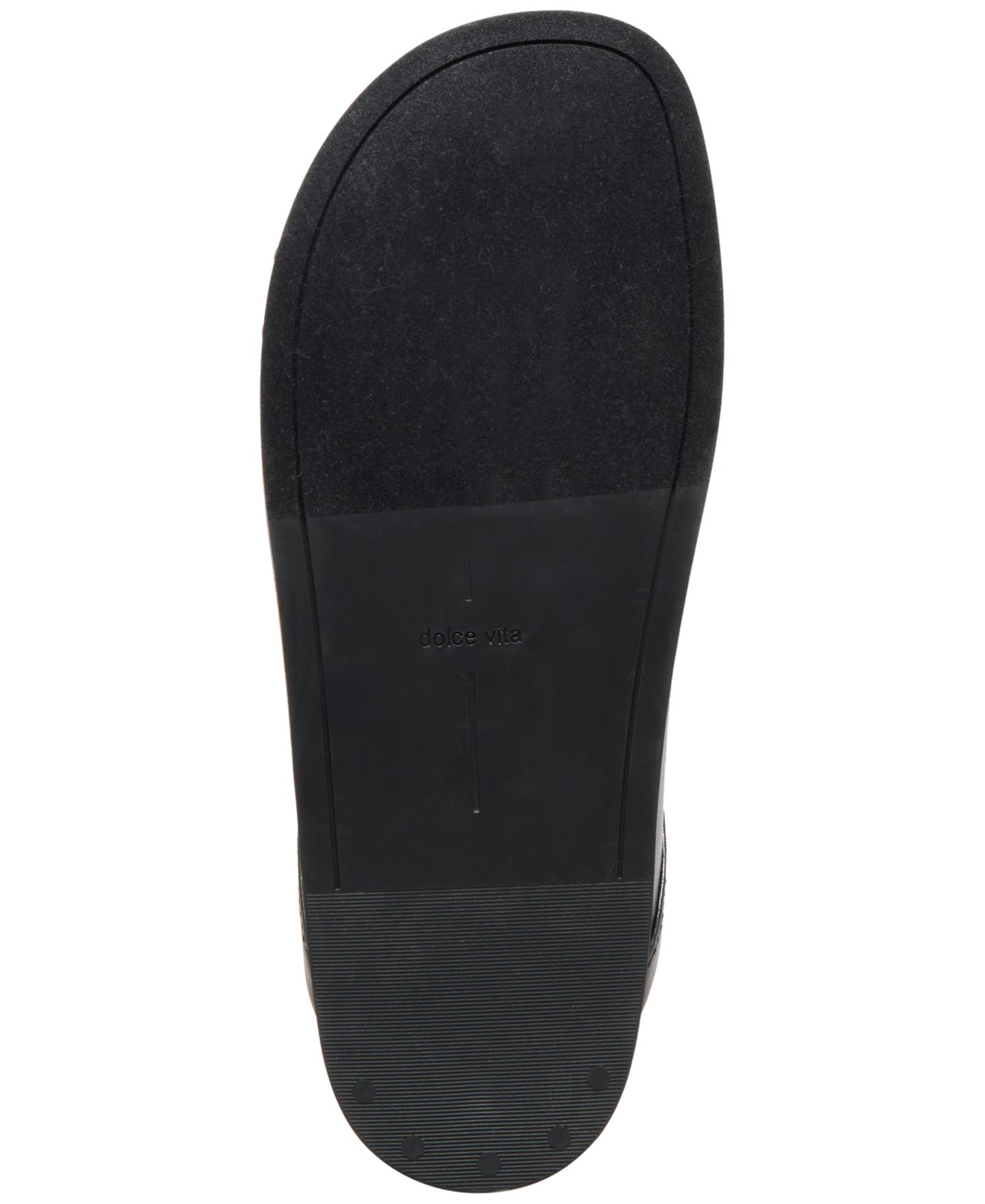 Женские сабо Dolce Vita Jordero Buckle Tailored Flat Mules, цвет: Чёрный кожаный — фото 5