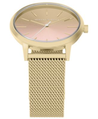 Armani Exchange Women's Quartz Three-Hand Gold Stainless Steel Watch, 36mm