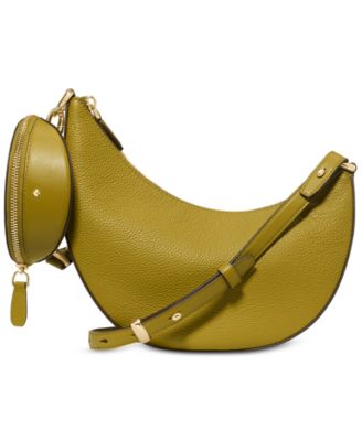 Duo Small Pebbled Leather Crossbody Bag