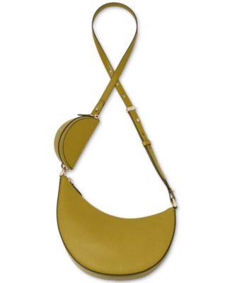 Duo Small Pebbled Leather Crossbody Bag