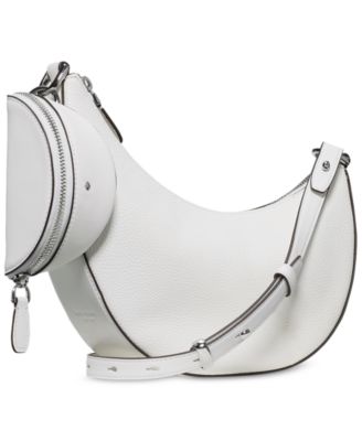 Duo Small Pebbled Leather Crossbody Bag