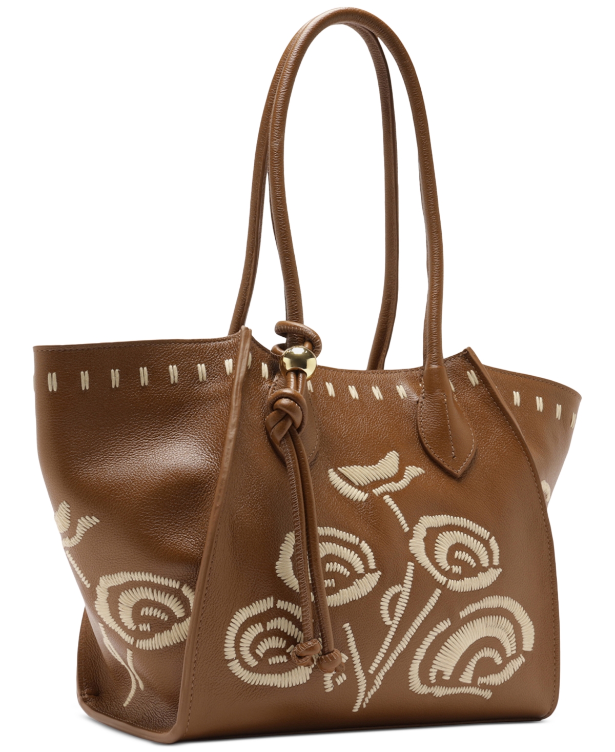 Arezzo Alba Small Leather Zipper Tote Bag