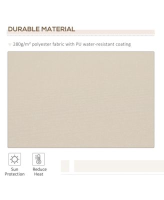 12' x 8' Retractable Awning, Patio Awning Sun Shade Shelter,