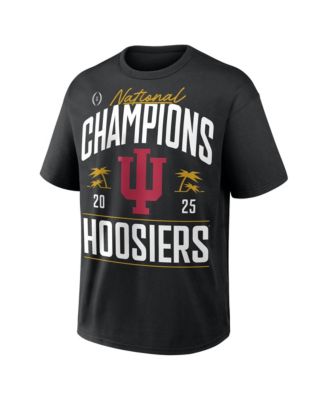 Men's Black Indiana Hoosiers 2025 College Football Playoff National Champions Authentic Locker Room T-Shirt