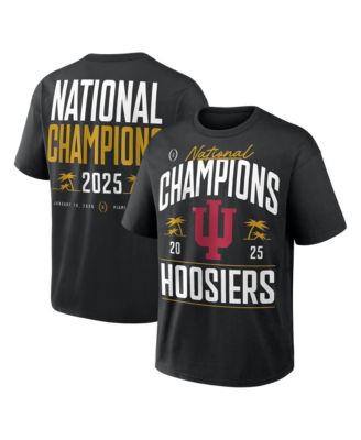Men's Black Indiana Hoosiers 2025 College Football Playoff National Champions Authentic Locker Room T-Shirt