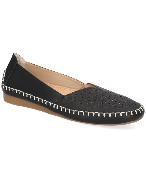 Женские балетки Easy Street Amity Slip-On Flats, цвет: Чёрный