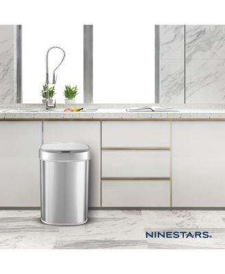 Automatic Sensor 13 Gallon Kitchen Trash Can Soft Close Stainless Steel