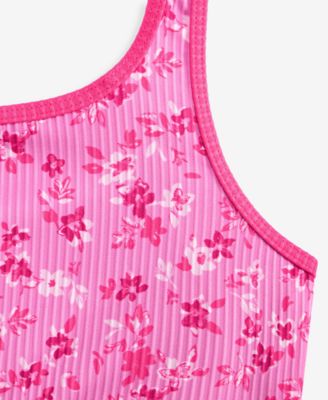 Girls' Scoop Neck Top & Swim Bottoms, 2-Piece Set