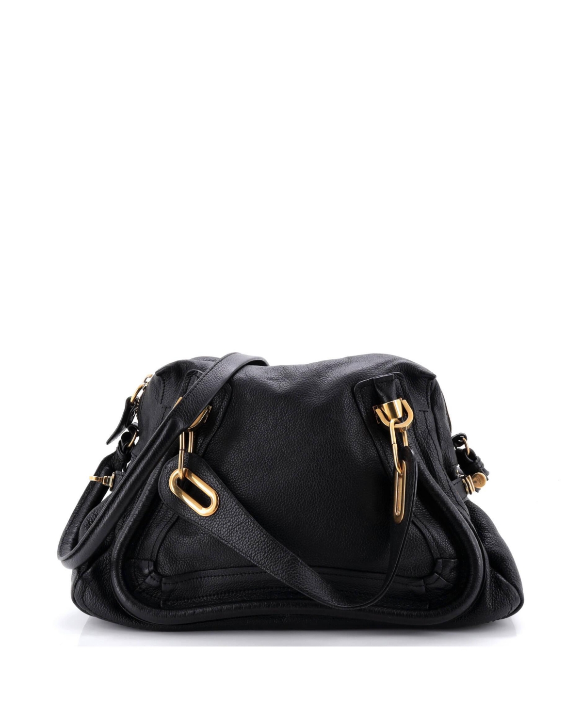 Pre-Owned Chloe Medium Paraty Top Handle Bag Leather