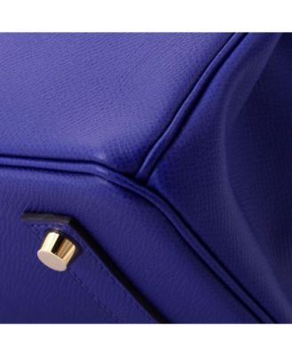 Birkin 35 Handbag Blue Epsom with Gold Hardware