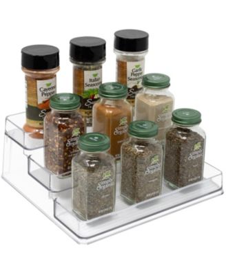 2 Pack 3-Tier Spice Rack Organizers - Clear Organizers for Pantry, Kitchen & More
