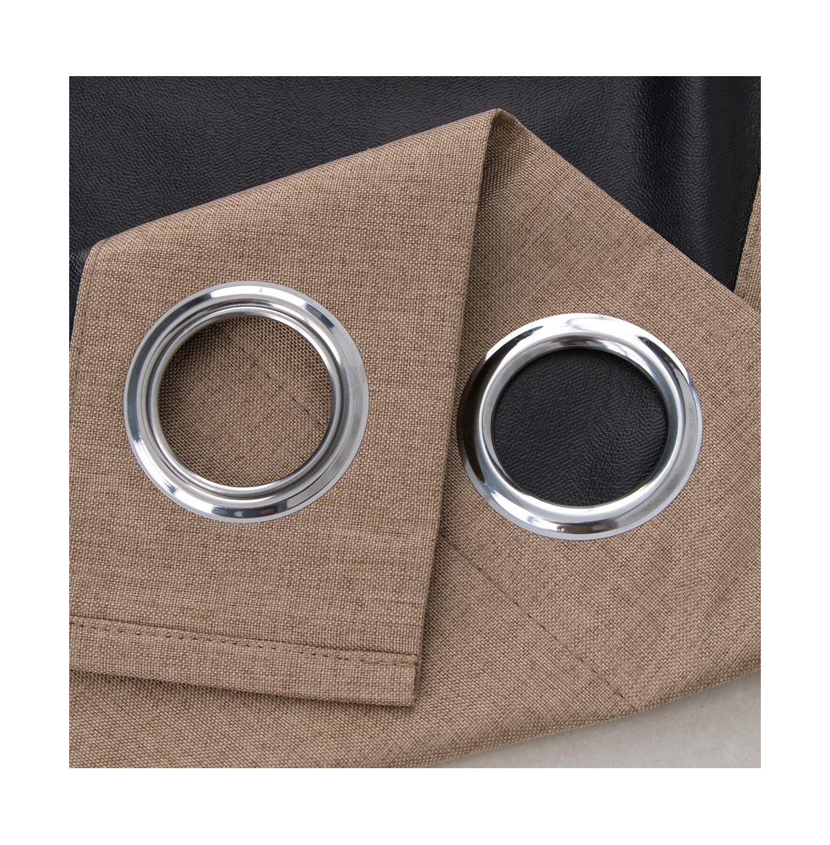 Rt Designers Collection Cabana 100% Blackout Grommet Curtain Panel 54" x 90" Taupe