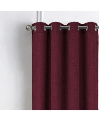 RT Delmar 2-Pack Grommet Curtain Panels, 54"x84", Burgundy