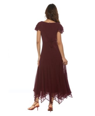 Women's Kaelith Ruffle Sleeve Midi Dress