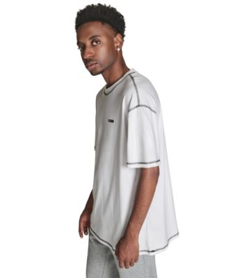 Men's Contrast Stitching Oversized T-Shirt