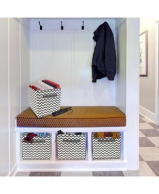 6 Pack 11 Inch Foldable Storage Cubes with Handle- for Organizing Home, Shelves, Nursery, Playroom, Closet and More