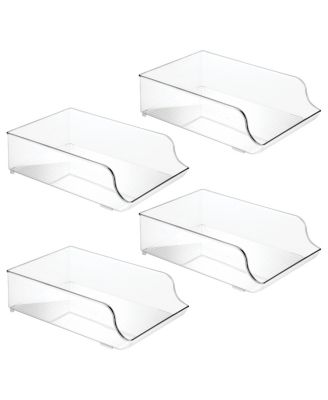 Water Bottle Organizer for Fridge - Set of 2 - Clear